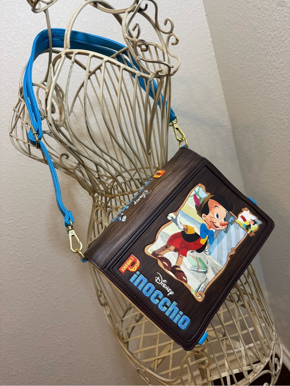 Loungefly Disney Pinocchio Book Crossbody Bag